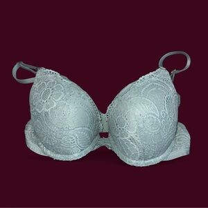 Aerie Lace Underwire Bra - Light Gray